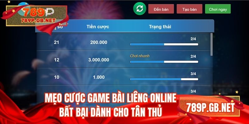 Mẹo cược game bài Liêng online bất bại dành cho tân thủ